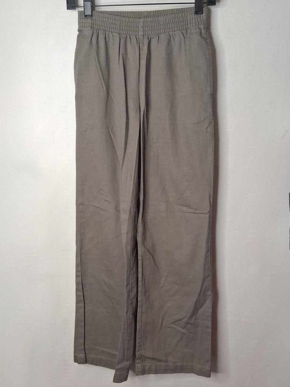 TNA Aritzia Women's Pull On Straight Leg Pants Taupe Grey XXS